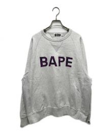 A BATHING APE（アベイシングエイプ）の古着「ロゴスウェット」｜グレー