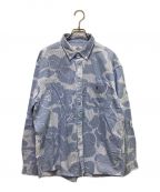 A BATHING APEアベイシングエイプ）の古着「Solid Camo Button Down Shirt」｜ブルー