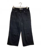 JOHN LAWRENCE SULLIVANジョン ローレンス サリバン）の古着「Rigid denim wide pants」｜ブラック