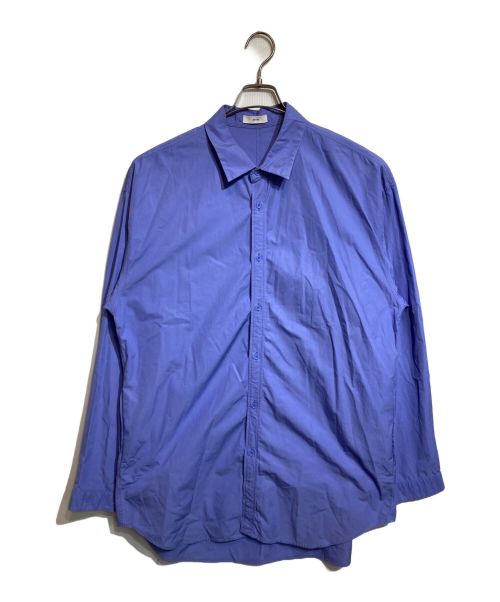 ATON（エイトン）ATON (エイトン) SHRINK BROAD OVERSIZED SHIRT ブルー サイズ:06の古着・服飾アイテム