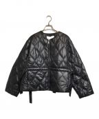 GANNIガニー）の古着「Shiny Quilt Jacket」｜ブラック