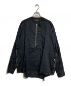 UNDERCOVERアンダーカバー）の古着「Half zip shirt」｜ブラック