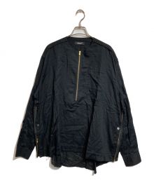 UNDERCOVER（アンダーカバー）の古着「Half zip shirt」｜ブラック