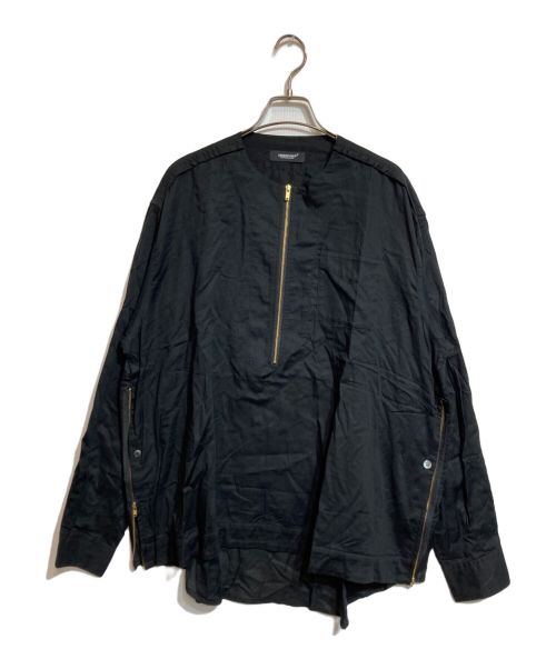 UNDERCOVER（アンダーカバー）UNDERCOVER (アンダーカバー) Half zip shirt ブラック サイズ:2の古着・服飾アイテム