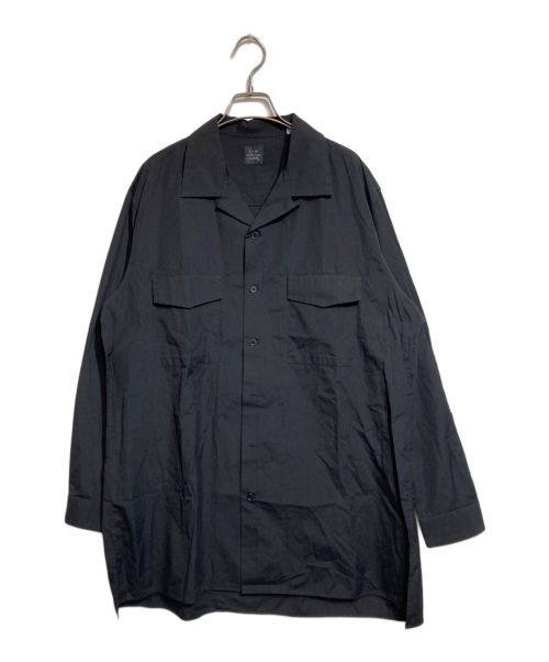 Yohji Yamamoto COSTUME D'HOMME（ヨウジヤマモトコスチュームドオム）Yohji Yamamoto COSTUME D'HOMME (ヨウジヤマモトコスチュームドオム) U-CDH開襟シャツ ブラック サイズ:4の古着・服飾アイテム