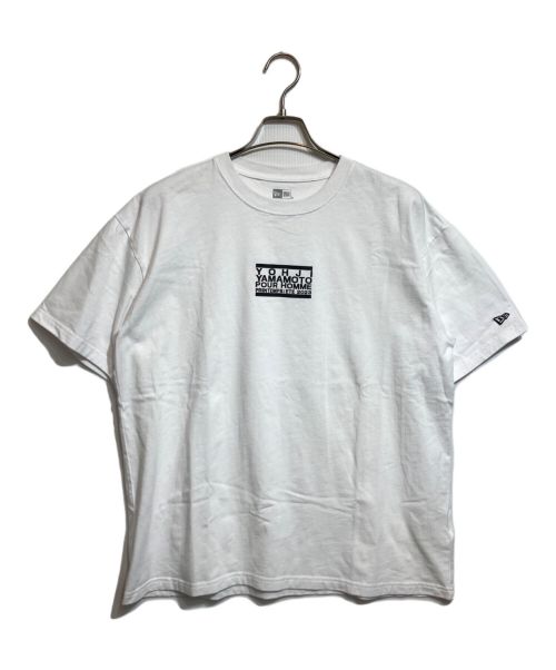 Yohji Yamamoto pour homme（ヨウジヤマモト プールオム）Yohji Yamamoto pour homme (ヨウジヤマモト プールオム) New Era (ニューエラ) AW99 ERASER LOGO WHITE TEE ホワイト サイズ:6の古着・服飾アイテム