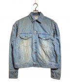 holidayホリデー）の古着「PAINT DENIM PUFF JACKET」｜インディゴ