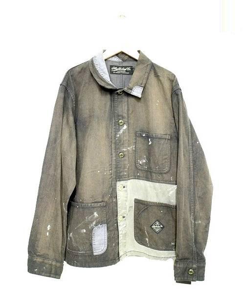 中古 古着通販 Neighborhood ネイバーフッド ペンキ加工カバーオール グレー サイズ Large 161nynh Jkm06 G R C Jkt ブランド 古着通販 トレファク公式 Trefac Fashion