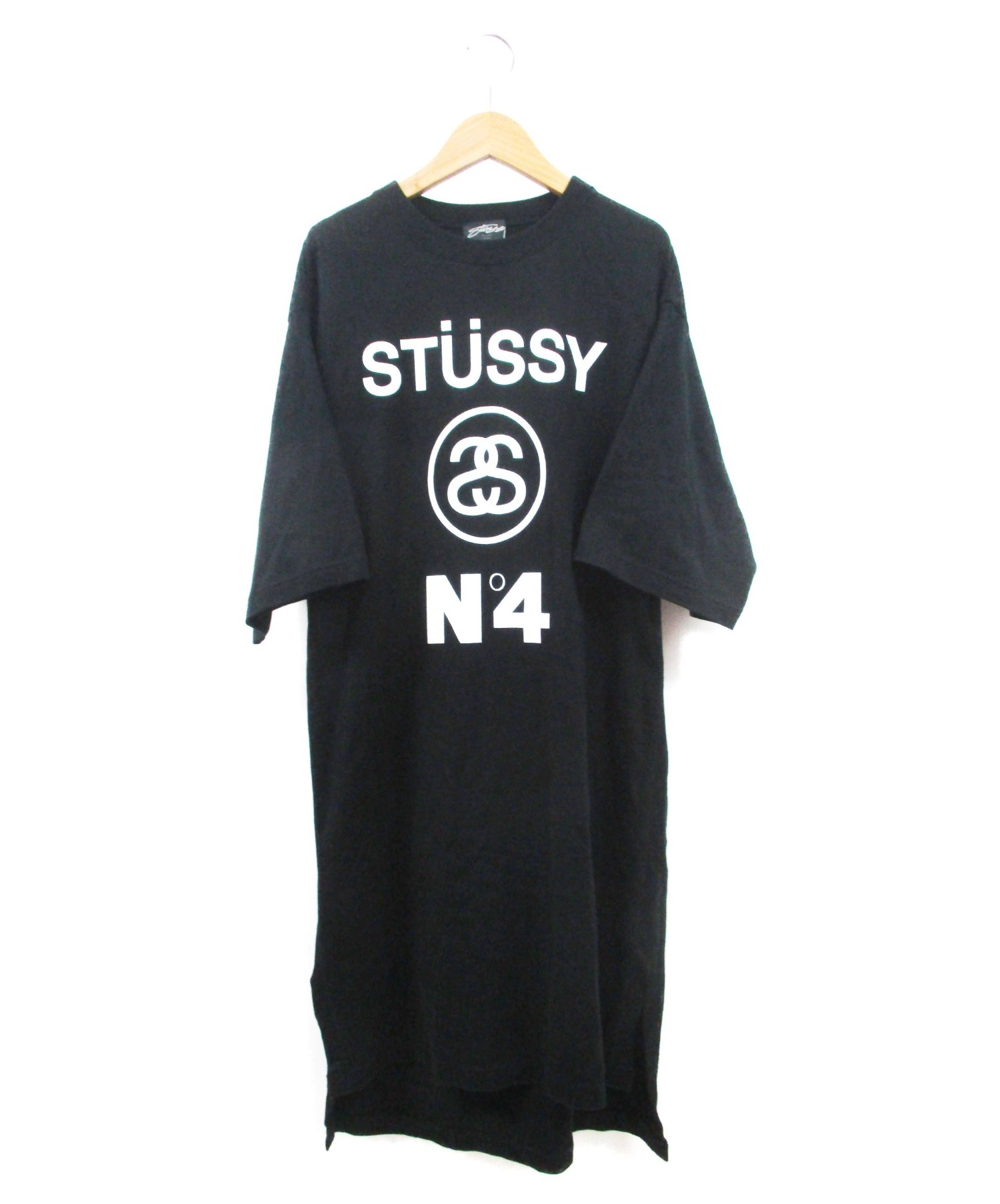 中古 古着通販 Stussy ステューシ カットソーワンピース ブラック サイズ ブランド 古着通販 トレファク公式 Trefac Fashion