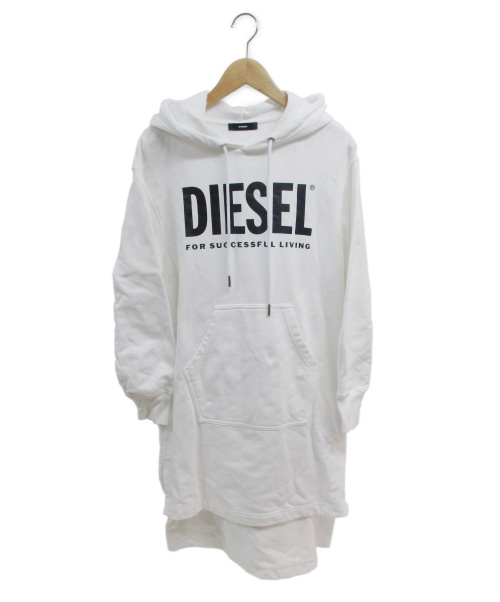 中古 古着通販 Diesel ディーゼル パーカーワンピース ホワイト サイズ Xxs ブランド 古着通販 トレファク公式 Trefac Fashion