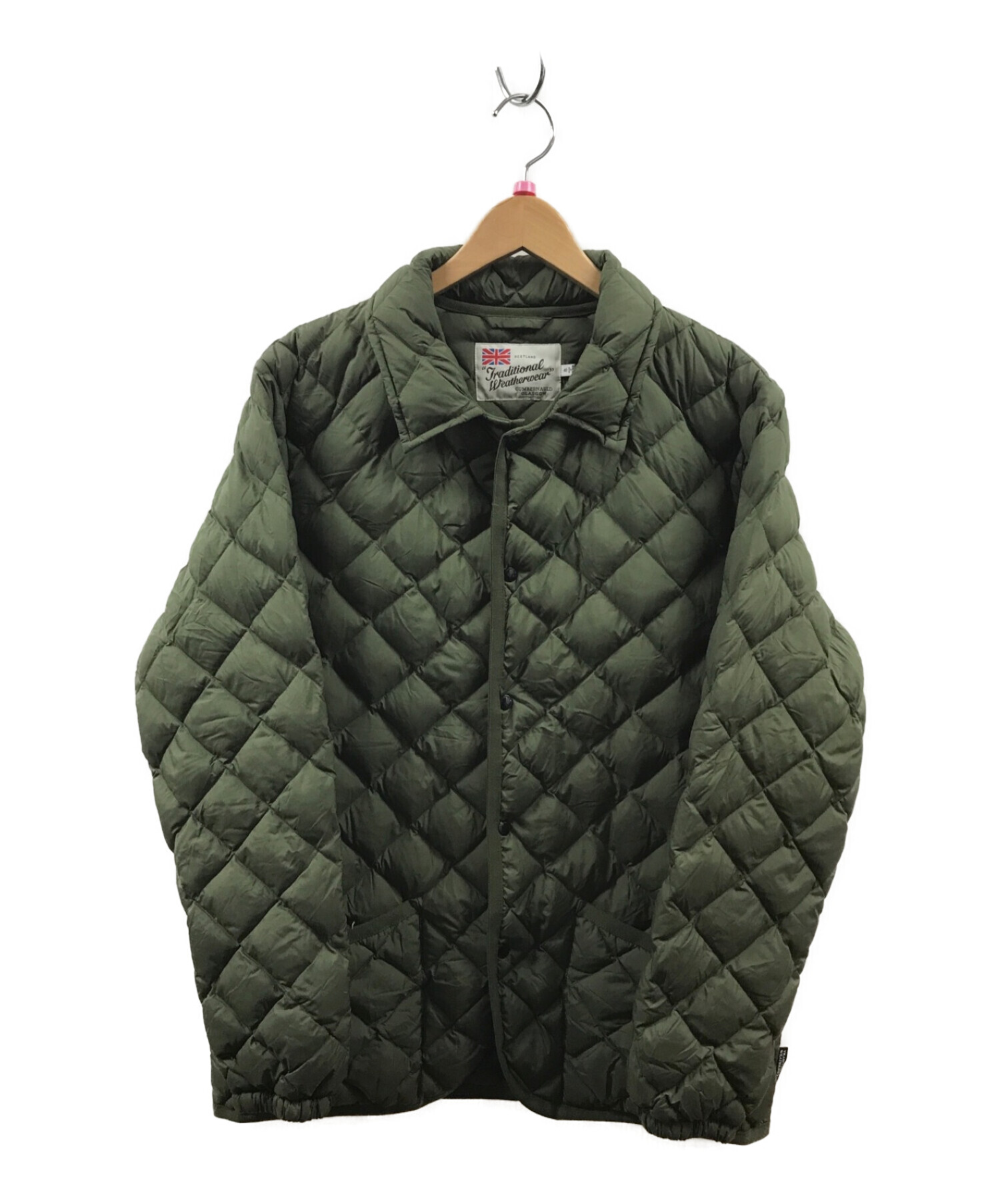 中古・古着通販】Traditional Weatherwear (トラディショナルウェザーウェア) WAVERLY DOWN PACKABLE カーキ  サイズ:40｜ブランド・古着通販 トレファク公式【TREFAC FASHION】