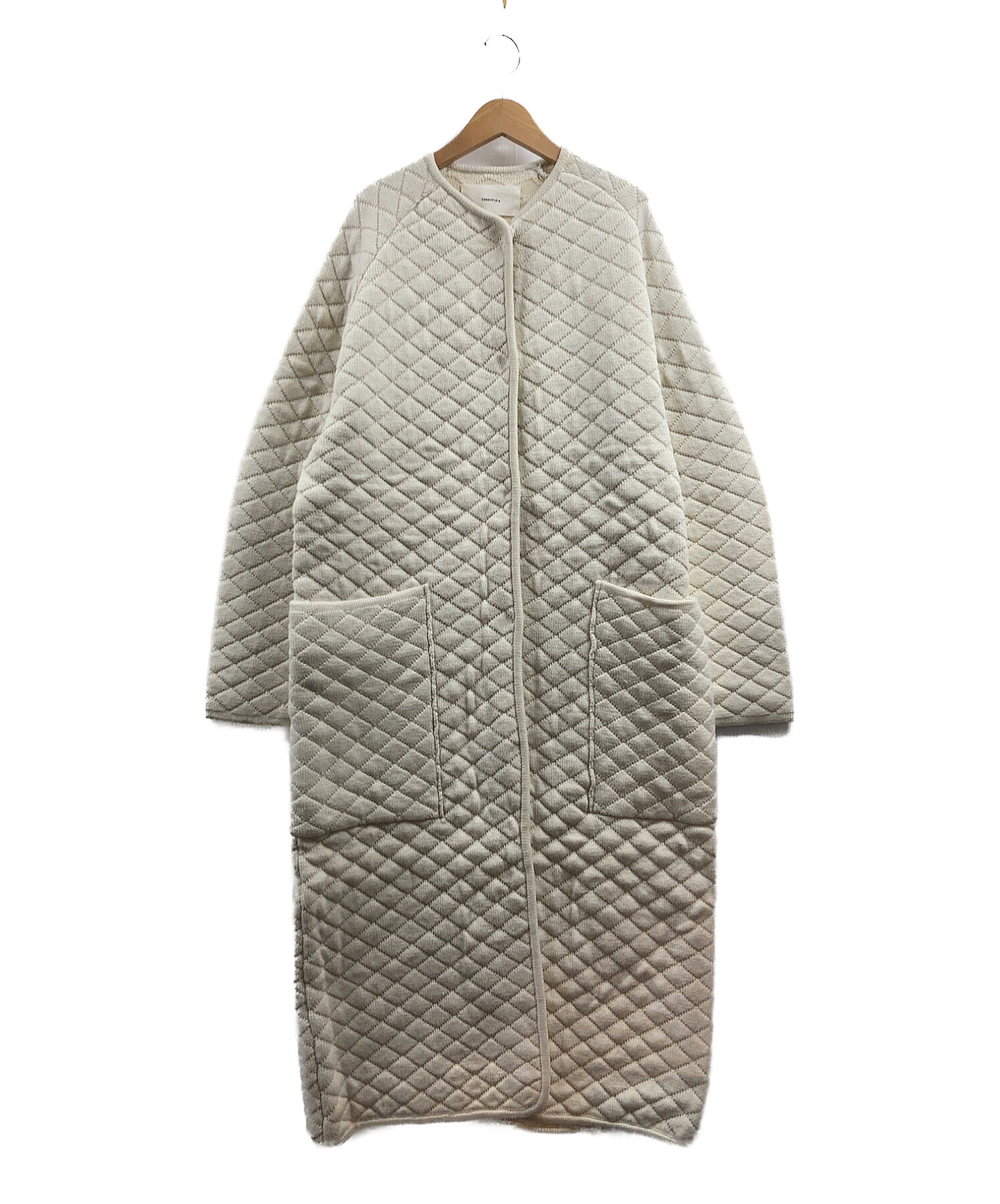 todayful quilting knit coat