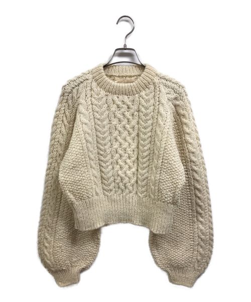 TODAYFUL（トゥデイフル）TODAYFUL (トゥデイフル) Cable Wool Knit ベージュ サイズ:FREE 未使用品の古着・服飾アイテム