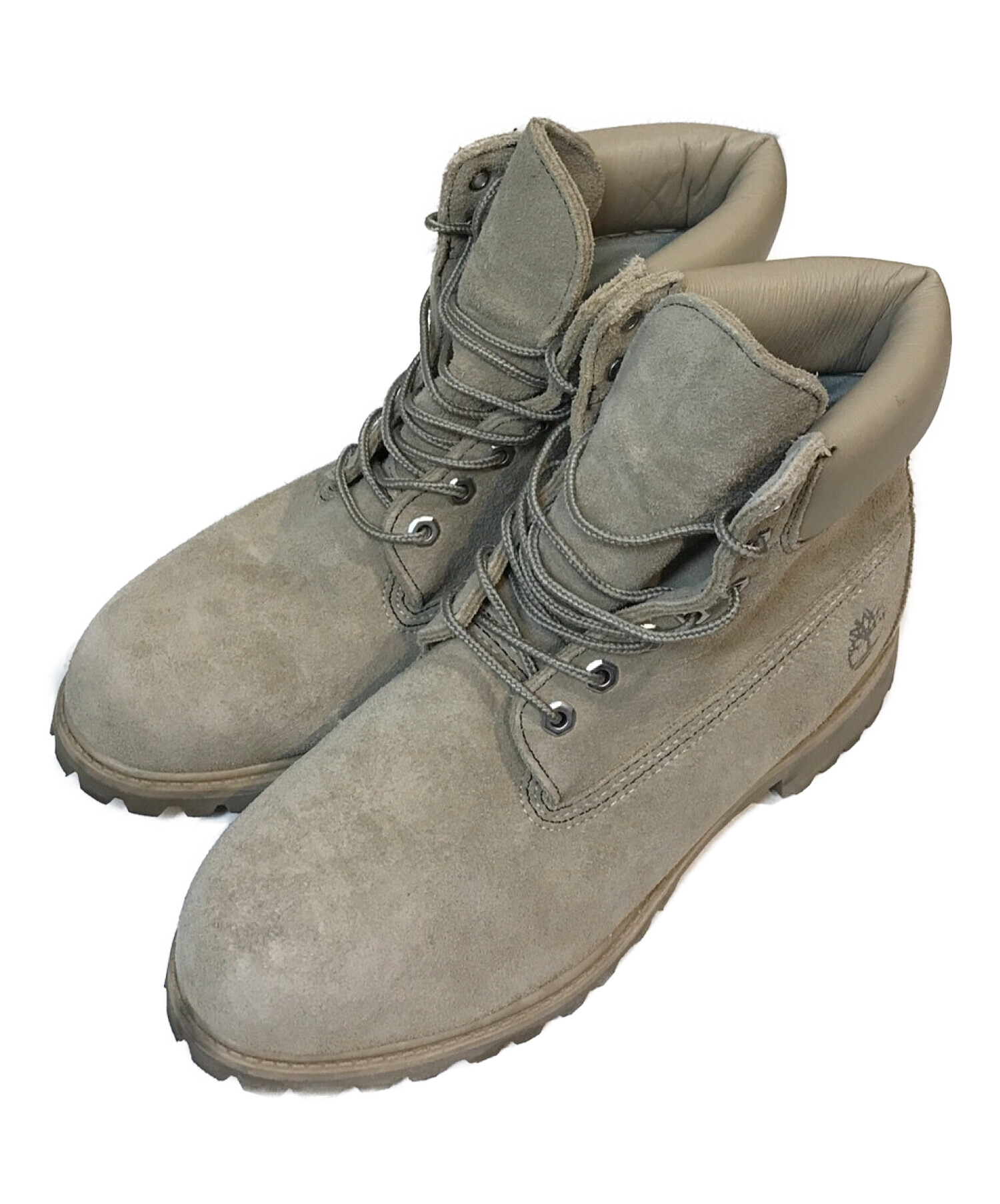 Timberland×NONNATIVE (ティンバーランド×ノンネイティブ) レースアップブーツ ベージュ サイズ:27.5