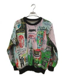 WACKO MARIA×Jean-Michel Basquiat（ワコマリア×ジャン ミシェル バスキア）の古着「CREW NECK SWEATER」｜ブラック