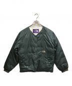 THE NORTHFACE PURPLELABELザ・ノースフェイス パープルレーベル）の古着「PERTEX Reversible Down Cardigan」｜グリーン