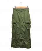 CIOTAシオタ）の古着「Cargo Maxi Skirt」｜オリーブ
