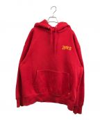 FR2ファッキングラビッツ）の古着「Play With Hoodie プリントパーカー」｜レッド