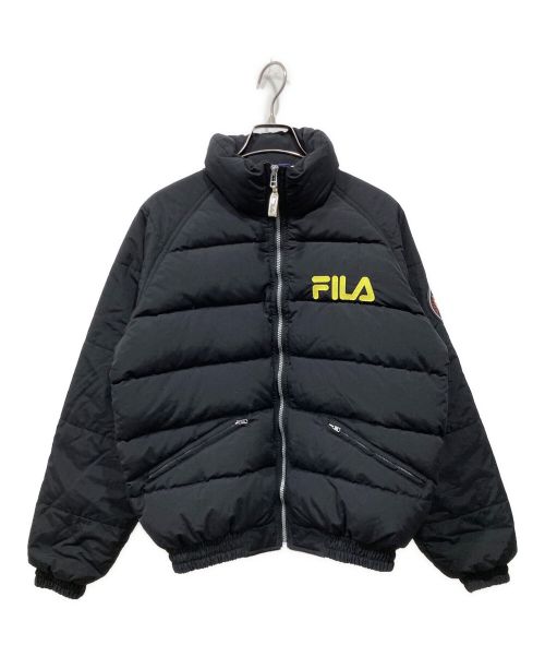 FILA（フィラ）FILA (フィラ) 90‘Sダウンジャケット ブラック サイズ:Sの古着・服飾アイテム