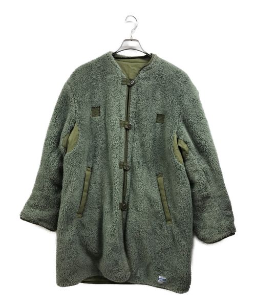 JOURNAL STANDARD relume（ジャーナルスタンダード レリューム）JOURNAL STANDARD relume (ジャーナルスタンダード レリューム) ARMY TWILL ノーカラーコート オリーブ サイズ:Mの古着・服飾アイテム