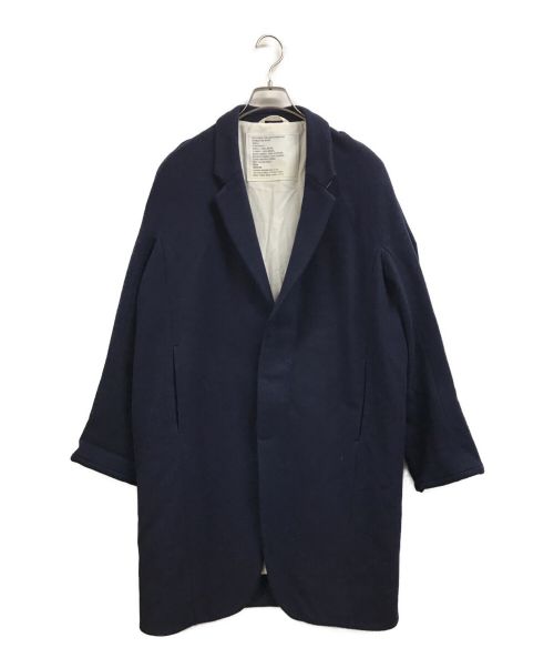 大丸製作所2（ダイマルセイサクショ2）大丸製作所2 (ダイマルセイサクショ2) NOTCHED COLLAR OVERCOAT ネイビーの古着・服飾アイテム