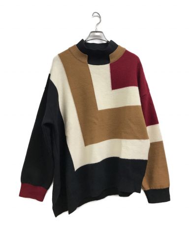 新品】CULLNI ニット COLOR BLOCK TURTLE KNIT-