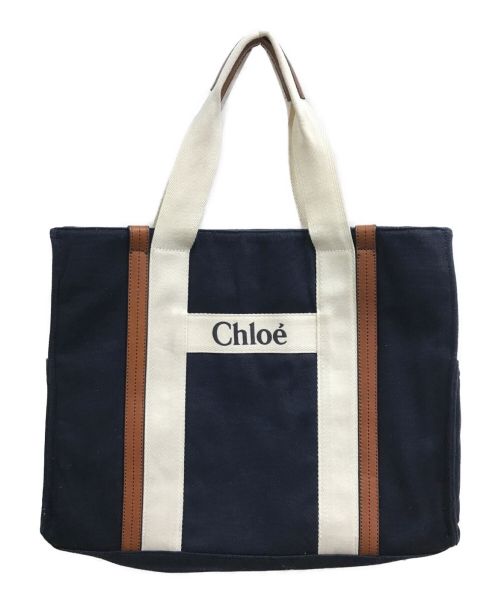 Chloe（クロエ）Chloe (クロエ) Kids2WAYマザーズバッグ ネイビーの古着・服飾アイテム