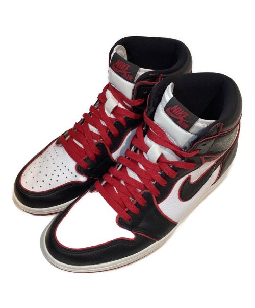 NIKE（ナイキ）NIKE (ナイキ) AIR JORDAN1RETRO HIGH OG BLOODLINE ブラック×ホワイト サイズ:28.5の古着・服飾アイテム