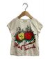 GUCCI（グッチ）の古着「Glitter Worm Apple Print T-Shirt」｜アイボリー