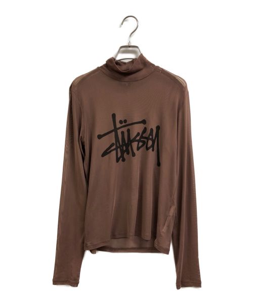 stussy（ステューシー）stussy (ステューシー) Layer Ls Tee ブラウン サイズ:Mの古着・服飾アイテム