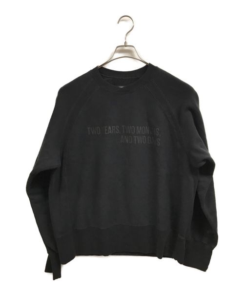 Engineered Garments（エンジニアド ガーメンツ）Engineered Garments (エンジニアド ガーメンツ) Printed Raglan Crew-Two Years ブラック サイズ:S 未使用品の古着・服飾アイテム