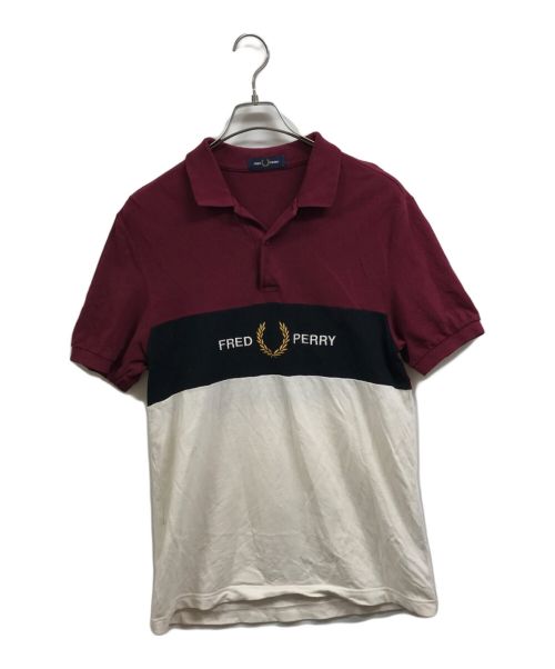 FRED PERRY（フレッドペリー）FRED PERRY (フレッドペリー) ポロシャツ レッド サイズ:Mの古着・服飾アイテム