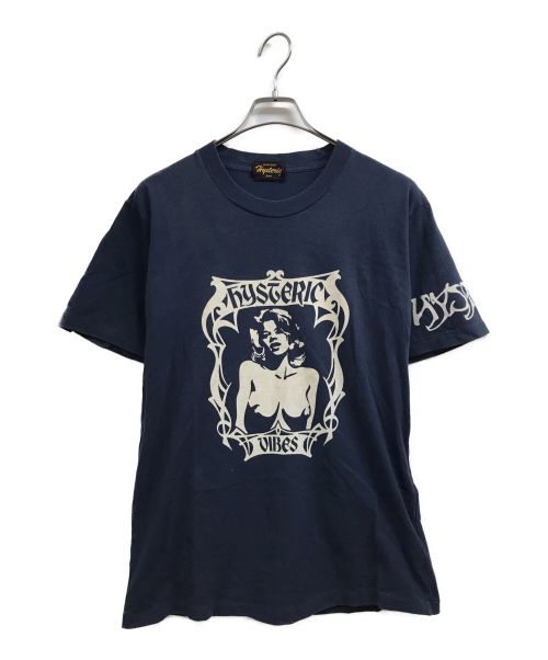 Hysteric Glamour（ヒステリックグラマー）Hysteric Glamour (ヒステリックグラマー) 90'sVIBES Tシャツ ネイビー サイズ:FREEの古着・服飾アイテム