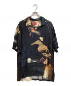 SUPREMEシュプリーム）の古着「Firecracker Rayon S/S Shirt」｜ブラック