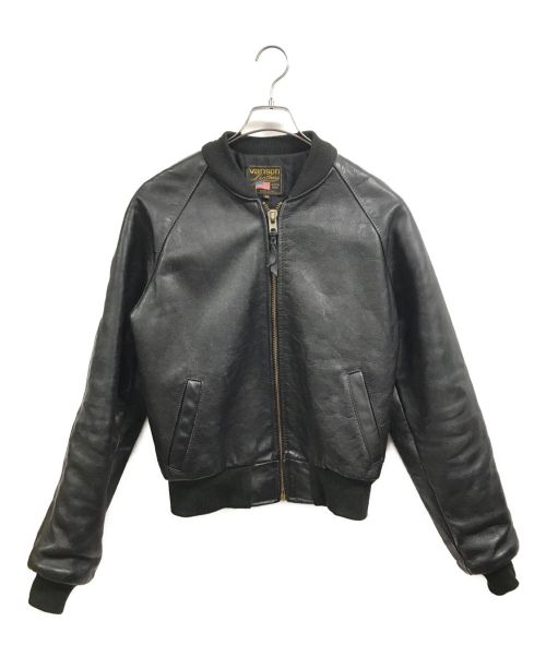 VANSON（バンソン）VANSON (バンソン) レザースタジャン ブラック サイズ:36の古着・服飾アイテム