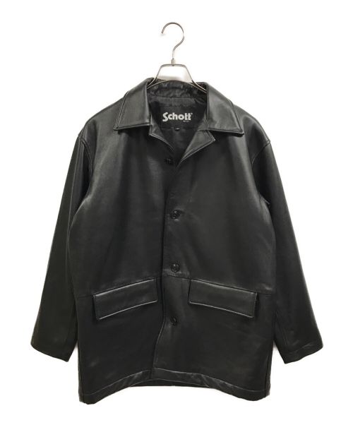 Schott（ショット）Schott (ショット) LOOSE FIT LEATHER JACKET ブラック サイズ:Sの古着・服飾アイテム