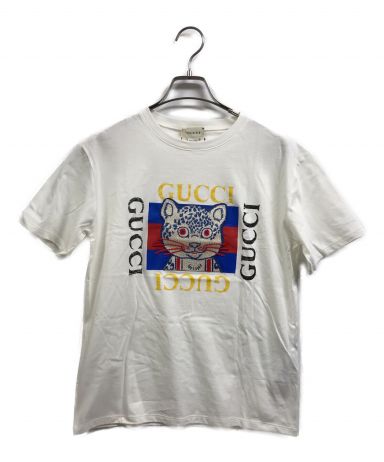 [中古]GUCCI(グッチ)のレディース トップス コラボ刺繍Tシャツ