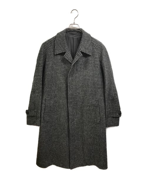 TEIJIN MEN'S SHOP（テンジンメンズショップ）TEIJIN MEN'S SHOP (テンジンメンズショップ) Harris Tweed (ハリスツイード) ステンカラーコート グレー サイズ:Lの古着・服飾アイテム