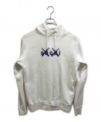 sacai×KAWSサカイ×カウズ）の古着「Flock Print Hoodie」｜ホワイト