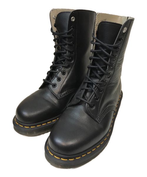 Dr.Martens（ドクターマーチン）Dr.Martens (ドクターマーチン) Y's (ワイズ) 10ホールバックジップブーツ ブラック サイズ:UK6の古着・服飾アイテム