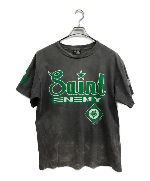 SAINT MICHAEL（セントマイケル）SAINT MICHAEL (セントマイケル) プリントTシャツ グレー サイズ:Lの古着・服飾アイテム