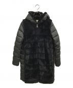 UNITED ARROWS TOKYOユナイテッドアローズトウキョウ）の古着「FAKE-FUR COMBI COAT」｜ブラック