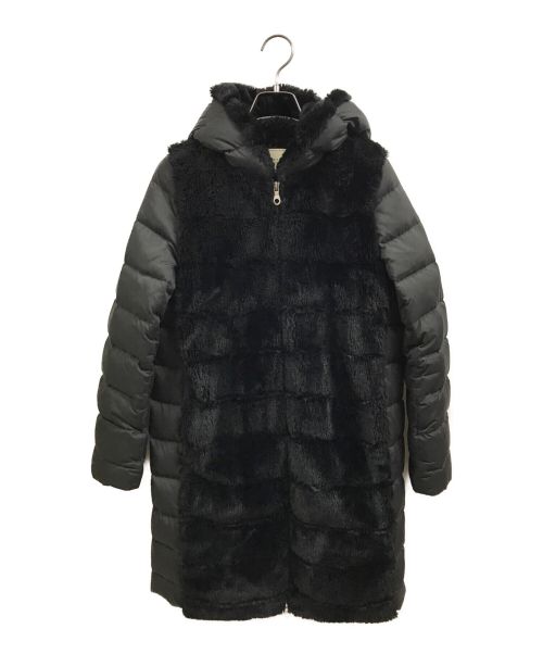 UNITED ARROWS TOKYO（ユナイテッドアローズトウキョウ）UNITED ARROWS TOKYO (ユナイテッドアローズトウキョウ) FAKE-FUR COMBI COAT ブラック サイズ:36の古着・服飾アイテム