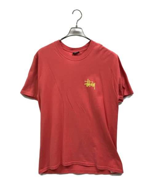 stussy（ステューシー）stussy (ステューシー) Handle with care. Tシャツ ピンク サイズ:Mの古着・服飾アイテム