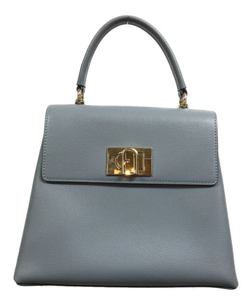 FURLA（フルラ）FURLA (フルラ) 2WAYハンドバッグ ブルーの古着・服飾アイテム