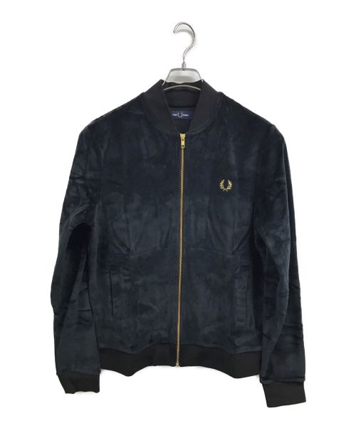 FRED PERRY（フレッドペリー）FRED PERRY (フレッドペリー) ベロアボンバージャケット ブラック サイズ:Sの古着・服飾アイテム