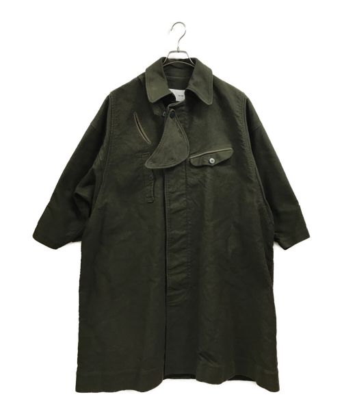 tac:tac（タクタク）tac:tac (タクタク) 製品染めコットンコート グリーン サイズ:Sの古着・服飾アイテム