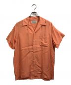WACKO MARIAワコマリア）の古着「S/Sオープンカラーシャツ」｜オレンジ