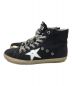 GOLDEN GOOSE (ゴールデングース) ユーズド加工ハイカットスニーカー ブラック サイズ:39：9800円