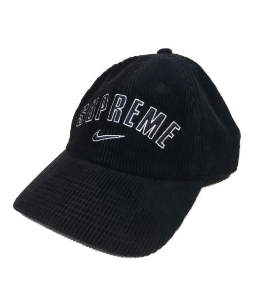 SUPREME（シュプリーム）SUPREME (シュプリーム) NIKE (ナイキ) Arc Corduroy 6-Panel Cap ブラックの古着・服飾アイテム